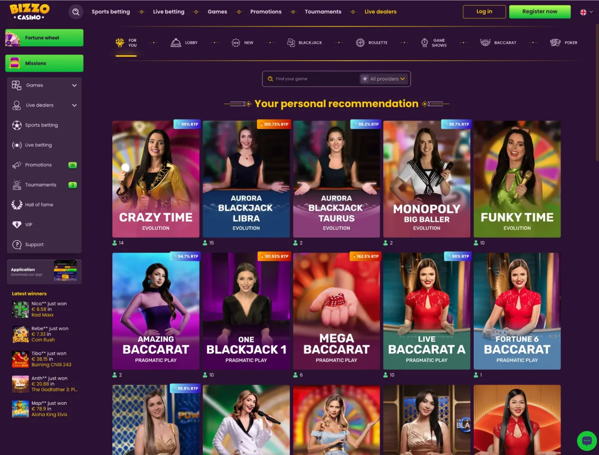 Bizzo Casino kasíno Bizzo Casino kasíno